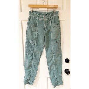 Sundance Femme Voyager Linen Blend Pants  Women's Size 4 Cotton Straight